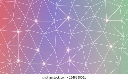 Abstract mosaic backdrop with triangles. Bright background for poster, banner, flyer. Vector illustration. Blurred Background, Smooth Gradient Texture Color