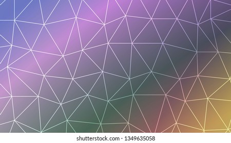 Abstract mosaic backdrop with triangles. Bright background for poster, banner, flyer. Vector illustration. Blurred Background, Smooth Gradient Texture Color