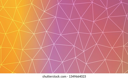 Abstract mosaic backdrop with triangles. Bright background for poster, banner, flyer. Vector illustration. Blurred Background, Smooth Gradient Texture Color