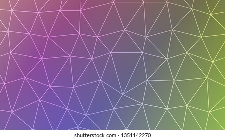 Abstract mosaic backdrop with triangles. Bright background for poster, banner, flyer. Vector illustration. Blurred Background, Smooth Gradient Texture Color