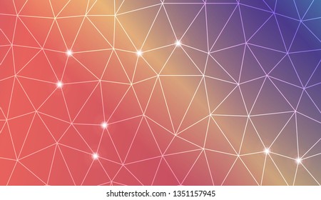 Abstract mosaic backdrop with triangles. Bright background for poster, banner, flyer. Vector illustration. Blurred Background, Smooth Gradient Texture Color