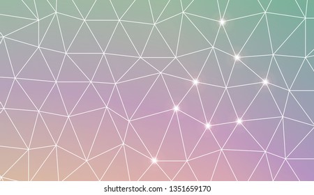 Abstract mosaic backdrop with triangles. Bright background for poster, banner, flyer. Vector illustration. Blurred Background, Smooth Gradient Texture Color