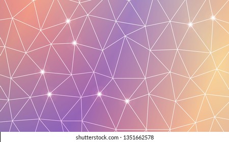 Abstract mosaic backdrop with triangles. Bright background for poster, banner, flyer. Vector illustration. Blurred Background, Smooth Gradient Texture Color