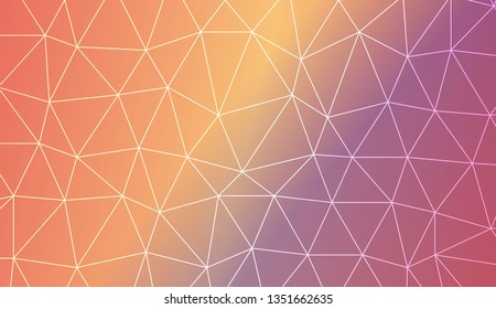 Abstract mosaic backdrop with triangles. Bright background for poster, banner, flyer. Vector illustration. Blurred Background, Smooth Gradient Texture Color