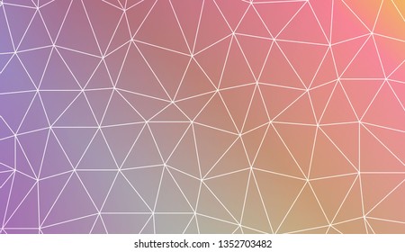 Abstract mosaic backdrop with triangles. Bright background for poster, banner, flyer. Vector illustration. Blurred Background, Smooth Gradient Texture Color