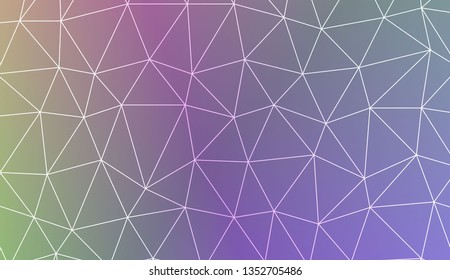 Abstract mosaic backdrop with triangles. Bright background for poster, banner, flyer. Vector illustration. Blurred Background, Smooth Gradient Texture Color