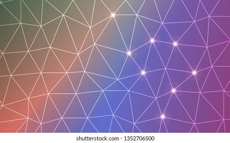 Abstract mosaic backdrop with triangles. Bright background for poster, banner, flyer. Vector illustration. Blurred Background, Smooth Gradient Texture Color