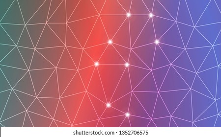 Abstract mosaic backdrop with triangles. Bright background for poster, banner, flyer. Vector illustration. Blurred Background, Smooth Gradient Texture Color