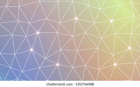 Abstract mosaic backdrop with triangles. Bright background for poster, banner, flyer. Vector illustration. Blurred Background, Smooth Gradient Texture Color