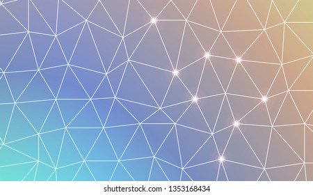 Abstract mosaic backdrop with triangles. Bright background for poster, banner, flyer. Vector illustration. Blurred Background, Smooth Gradient Texture Color