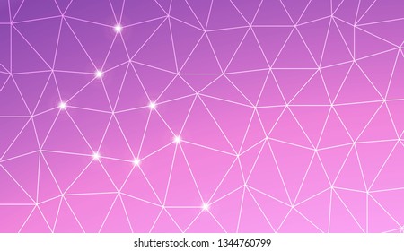 Abstract mosaic backdrop with triangles. Design for flyer, wallpaper, presentation, paper. Vector illustration. Creative gradient color