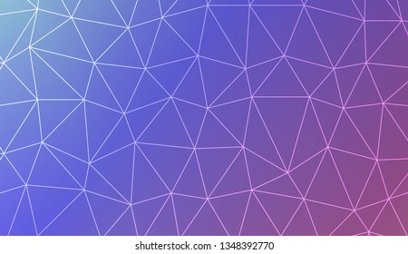 Abstract mosaic backdrop with triangles. Design for flyer, wallpaper, presentation, paper. Vector illustration. Creative gradient color