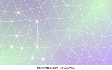 Abstract mosaic backdrop with triangles. Design for flyer, wallpaper, presentation, paper. Vector illustration. Creative gradient color