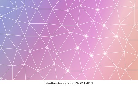 Abstract mosaic backdrop with triangles. Design for flyer, wallpaper, presentation, paper. Vector illustration. Creative gradient color