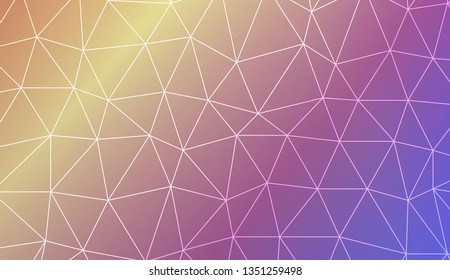 Abstract mosaic backdrop with triangles. Design for flyer, wallpaper, presentation, paper. Vector illustration. Creative gradient color