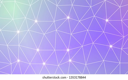 Abstract mosaic backdrop with triangles. Design for flyer, wallpaper, presentation, paper. Vector illustration. Creative gradient color