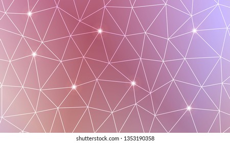Abstract mosaic backdrop with triangles. Design for flyer, wallpaper, presentation, paper. Vector illustration. Creative gradient color