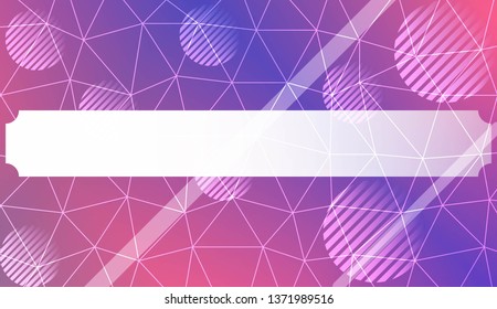 Abstract mosaic backdrop with triangles, line, circle, space for text. Bright background for poster, banner, flyer. Vector illustration. Blurred Background, Smooth Gradient Texture Color