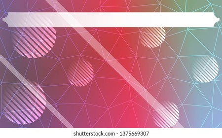Abstract mosaic backdrop with triangles, line, circle, space for text. Bright background for poster, banner, flyer. Vector illustration. Blurred Background, Smooth Gradient Texture Color