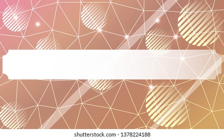 Abstract mosaic backdrop with triangles, line, circle, space for text. Bright background for poster, banner, flyer. Vector illustration. Blurred Background, Smooth Gradient Texture Color
