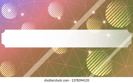 Abstract mosaic backdrop with triangles, line, circle, space for text. Bright background for poster, banner, flyer. Vector illustration. Blurred Background, Smooth Gradient Texture Color