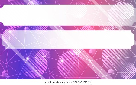 Abstract mosaic backdrop with triangles, line, circle, space for text. Bright background for poster, banner, flyer. Vector illustration. Blurred Background, Smooth Gradient Texture Color