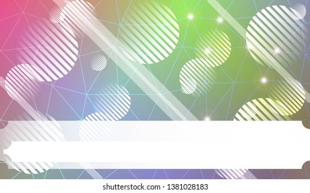 Abstract mosaic backdrop with triangles, line, circle, space for text. Bright background for poster, banner, flyer. Vector illustration. Blurred Background, Smooth Gradient Texture Color
