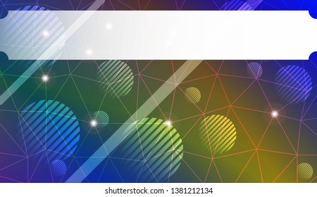 Abstract mosaic backdrop with triangles, line, circle, space for text. Bright background for poster, banner, flyer. Vector illustration. Blurred Background, Smooth Gradient Texture Color
