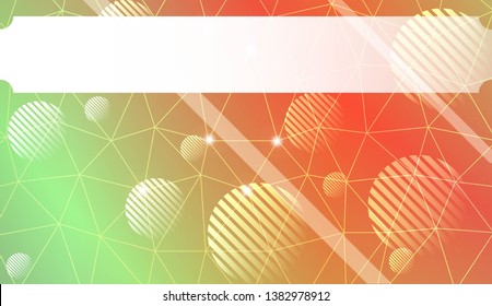 Abstract mosaic backdrop with triangles, line, circle, space for text. Bright background for poster, banner, flyer. Vector illustration. Blurred Background, Smooth Gradient Texture Color