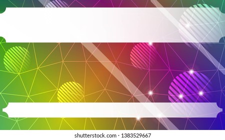 Abstract mosaic backdrop with triangles, line, circle, space for text. Bright background for poster, banner, flyer. Vector illustration. Blurred Background, Smooth Gradient Texture Color