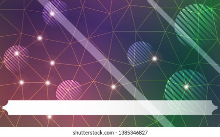 Abstract mosaic backdrop with triangles, line, circle, space for text. Bright background for poster, banner, flyer. Vector illustration. Blurred Background, Smooth Gradient Texture Color