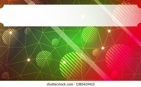Abstract mosaic backdrop with triangles, line, circle, space for text. Bright background for poster, banner, flyer. Vector illustration. Blurred Background, Smooth Gradient Texture Color