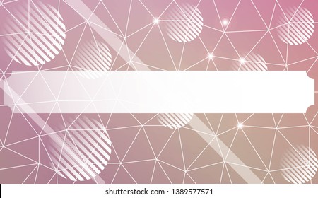 Abstract mosaic backdrop with triangles, line, circle, space for text. Bright background for poster, banner, flyer. Vector illustration. Blurred Background, Smooth Gradient Texture Color
