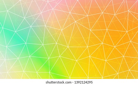 Abstract mosaic backdrop with triangles, line. Design for flyer, wallpaper, presentation, paper. Vector illustration. Creative gradient color