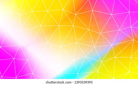 Abstract mosaic backdrop with triangles, line. Design for flyer, wallpaper, presentation, paper. Vector illustration. Creative gradient color
