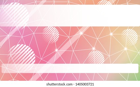 Abstract mosaic backdrop with triangles, line, circle, space for text. Vector illustration. Blurred Background, Smooth Gradient Texture Color