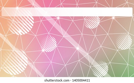 Abstract mosaic backdrop with triangles, line, circle, space for text. Vector illustration. Blurred Background, Smooth Gradient Texture Color