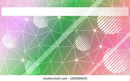 Abstract mosaic backdrop with triangles, line, circle, space for text. Vector illustration. Blurred Background, Smooth Gradient Texture Color