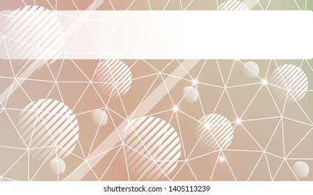 Abstract mosaic backdrop with triangles, line, circle, space for text. Vector illustration. Blurred Background, Smooth Gradient Texture Color