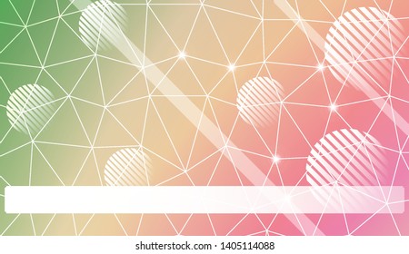Abstract mosaic backdrop with triangles, line, circle, space for text. Vector illustration. Blurred Background, Smooth Gradient Texture Color