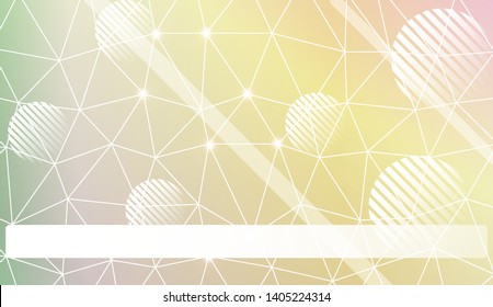 Abstract mosaic backdrop with triangles, line, circle, space for text. Vector illustration. Blurred Background, Smooth Gradient Texture Color