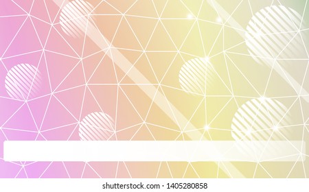 Abstract mosaic backdrop with triangles, line, circle, space for text. Vector illustration. Blurred Background, Smooth Gradient Texture Color