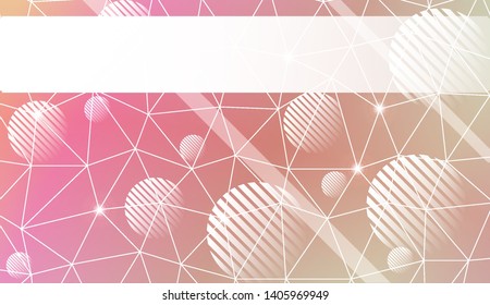 Abstract mosaic backdrop with triangles, line, circle, space for text. Vector illustration. Blurred Background, Smooth Gradient Texture Color