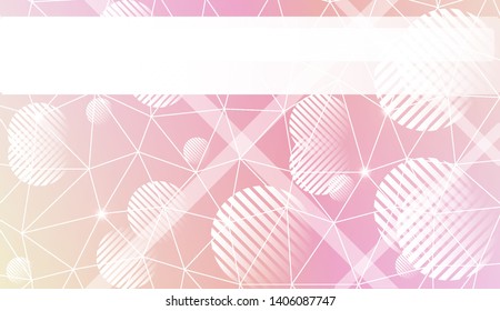 Abstract mosaic backdrop with triangles, line, circle, space for text. Vector illustration. Blurred Background, Smooth Gradient Texture Color