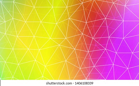 Abstract mosaic backdrop with triangles, line. Design for flyer, wallpaper, presentation, paper. Vector illustration. Creative gradient color
