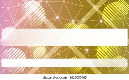 Abstract mosaic backdrop with triangles, line, circle, space for text. Vector illustration. Blurred Background, Smooth Gradient Texture Color