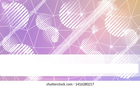 Abstract mosaic backdrop with triangles, line, circle, space for text. Vector illustration. Blurred Background, Smooth Gradient Texture Color