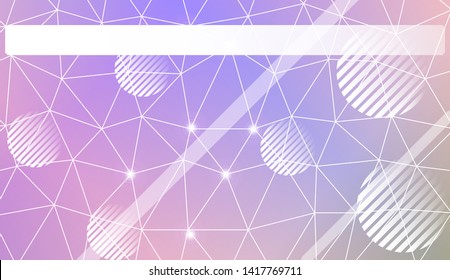 Abstract mosaic backdrop with triangles, line, circle, space for text. Vector illustration. Blurred Background, Smooth Gradient Texture Color