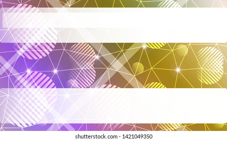 Abstract mosaic backdrop with triangles, line, circle, space for text. Vector illustration. Blurred Background, Smooth Gradient Texture Color