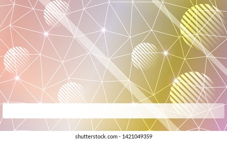 Abstract mosaic backdrop with triangles, line, circle, space for text. Vector illustration. Blurred Background, Smooth Gradient Texture Color